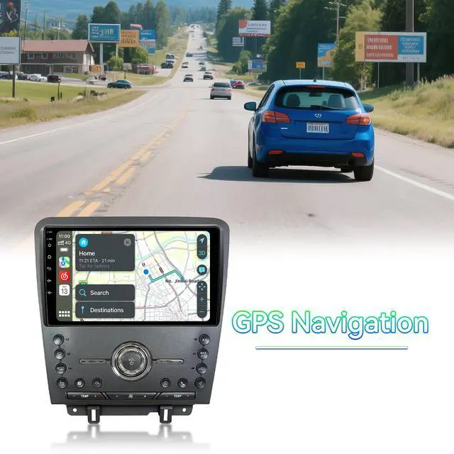 Alt view image 7 of 7 - Android 13 Car Stereo Radio Compatible with Ford Mustang 2010 2011 2012 2013 2014,10 Inch Touchscreen Support Wireless CarPlay Android Auto/GPS/WiFi/Bluetooth/Mirror Link/Backup Camera