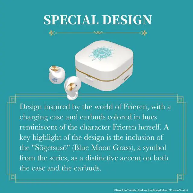 Alt view image 2 of 7 - TE-Q3-FRR Frieren: Beyond Journey's End Collaboration Wireless Earbuds Officially Licensed (Exclusive Edition), Special Japanese Voice, Noise Cancelling Wireless Earbuds, Bluetooth 5.3