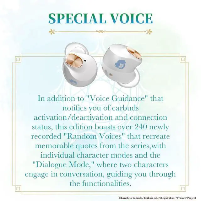 Alt view image 4 of 7 - TE-Q3-FRR Frieren: Beyond Journey's End Collaboration Wireless Earbuds Officially Licensed (Exclusive Edition), Special Japanese Voice, Noise Cancelling Wireless Earbuds, Bluetooth 5.3