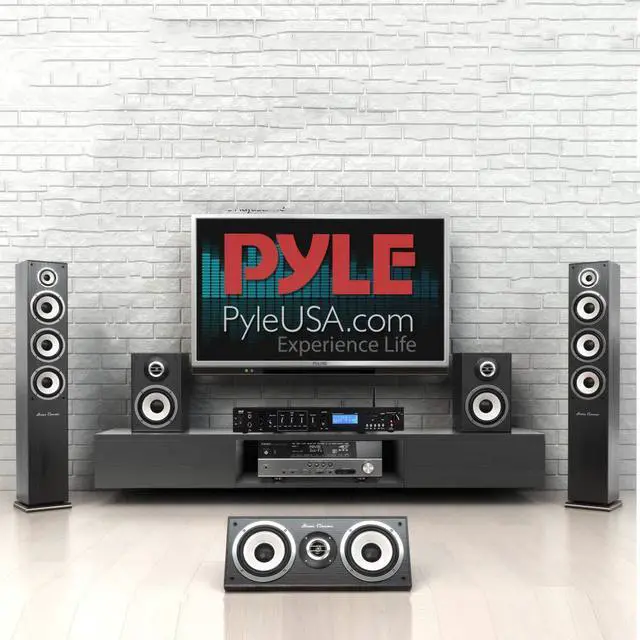 Alt view image 5 of 5 - Rack Mount Studio Pre-Amplifier - Audio Receiver System w/ Digital LCD Display Bluetooth FM Radio Recording Mode Remote Control USB Flash or SD Card Reader Input and Output Jack - PPRE70BT