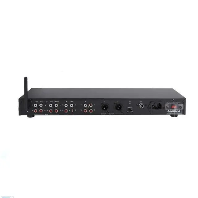 Alt view image 4 of 5 - Rack Mount Studio Pre-Amplifier - Audio Receiver System w/ Digital LCD Display Bluetooth FM Radio Recording Mode Remote Control USB Flash or SD Card Reader Input and Output Jack - PPRE70BT