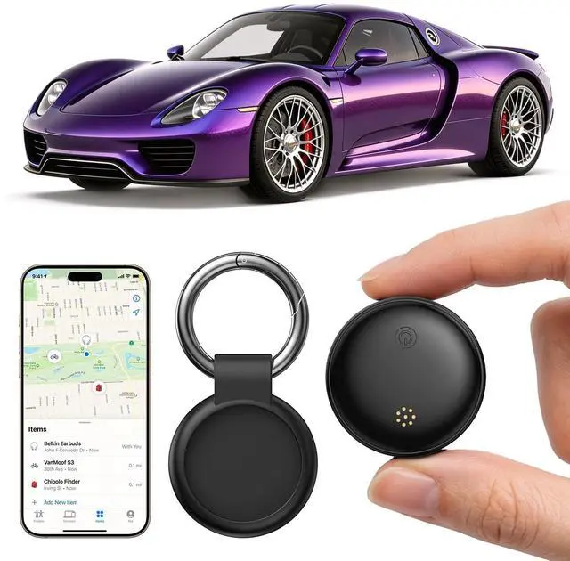 Main image of GPS Tracker for Vehicles,Mini Tracking Devices for Cars Hidden,Magnetic GPS Locator Global Coverage Real-Time Tracking(Work with iOS and Android),No Monthly Fee Subscription No SIM Card Required