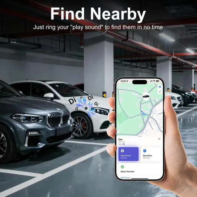 Alt view image 3 of 7 - GPS Tracker for Vehicles,Mini Tracking Devices for Cars Hidden,Magnetic GPS Locator Global Coverage Real-Time Tracking(Work with iOS and Android),No Monthly Fee Subscription No SIM Card Required