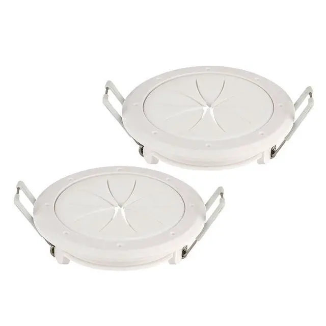 Alt view image 3 of 7 - Construct Pro SpeedyZ Spring-Lock 2 Cable Pass Through Port (White/Pair)