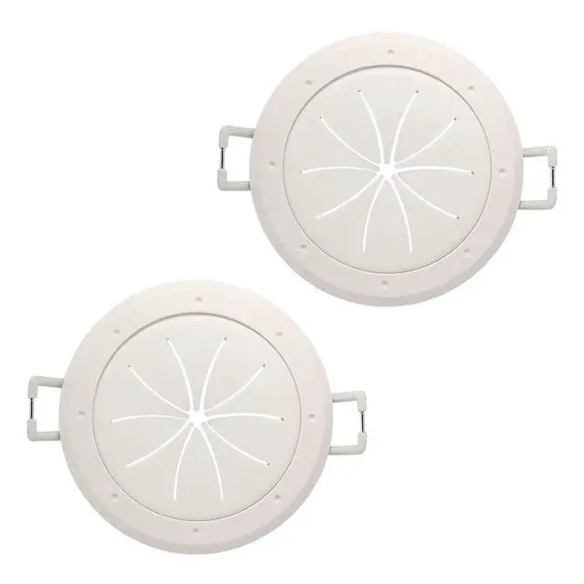 Alt view image 2 of 7 - Construct Pro SpeedyZ Spring-Lock 2 Cable Pass Through Port (White/Pair)