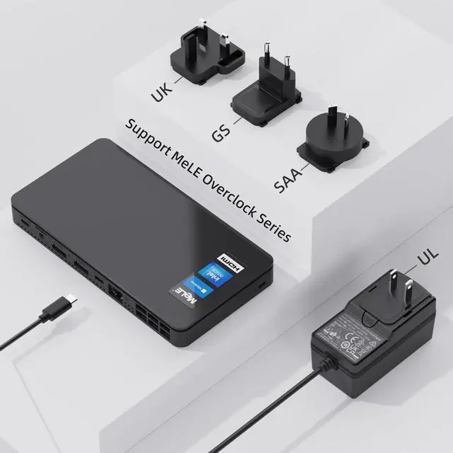 Alt view image 4 of 6 - Power Supply Adapter 12V 3A DC to AC with USB-C Port and UL UK GS SAA Standard Plugs for Mini PC Computer Overclock 3C 4C X2 QuieterDL Series Quieter2/3/4 Series/PCG02 Pro