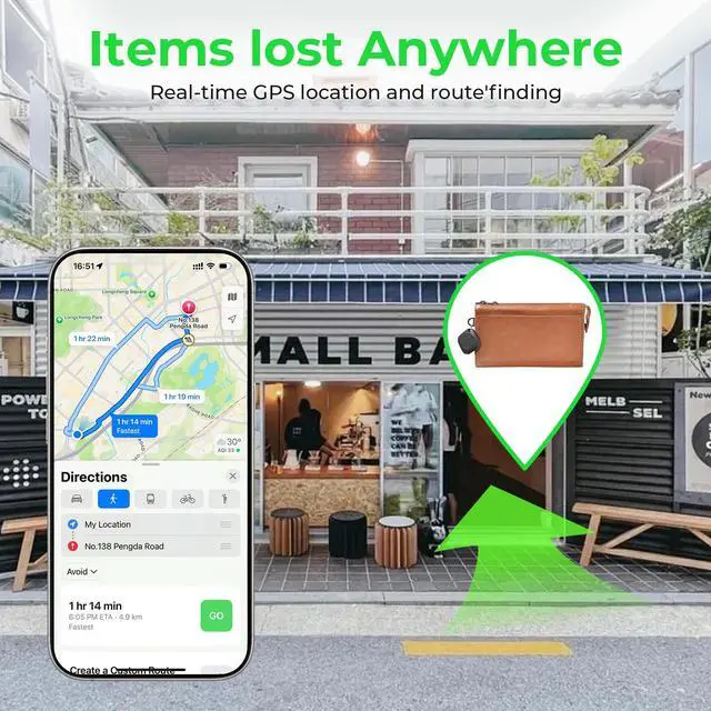 Alt view image 4 of 7 - Tracker Tags-4 Pack(iOS Only), ltem Finder Smart Tag Set Black | IP67 Waterproof, Loud Beep, Replaceable Battery, Smart Tag for Keys, Bags, Luggage, Pets, Wallet, Compatible with Find My APP