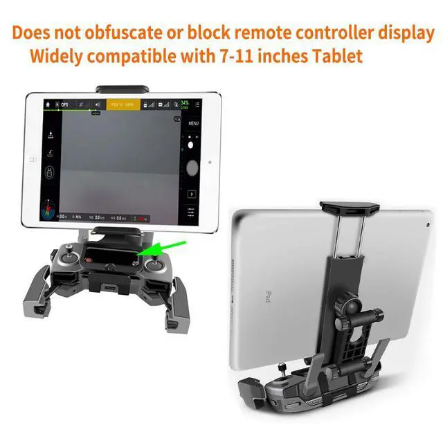 Alt view image 2 of 7 - 4-11 Inch Tablet Phone Front Holder Mount with Neck Lanyard for DJI Mavic Mini/Mini SE,Mavic 2 Pro/Zoom, DJI Mavic Air/Spark/Mavic Pro/Platinum Remote Control