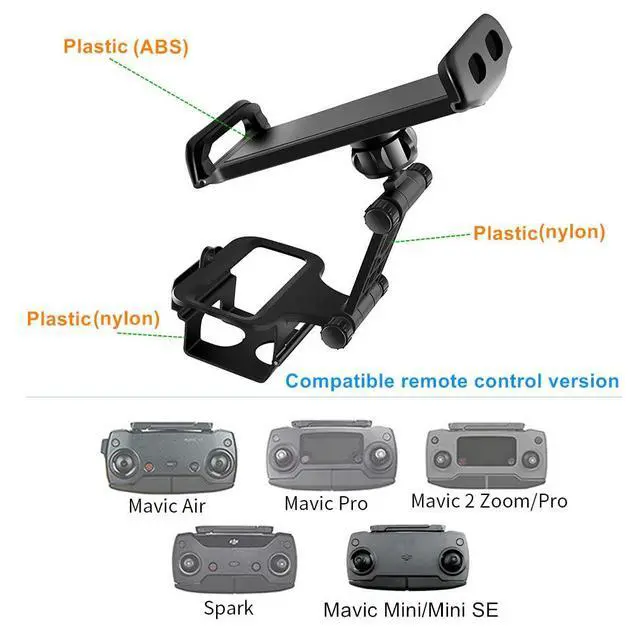 Alt view image 3 of 7 - 4-11 Inch Tablet Phone Front Holder Mount with Neck Lanyard for DJI Mavic Mini/Mini SE,Mavic 2 Pro/Zoom, DJI Mavic Air/Spark/Mavic Pro/Platinum Remote Control