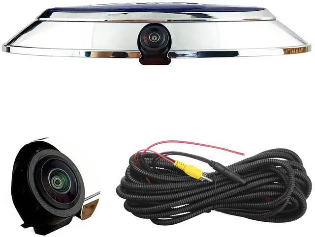 Main image of Aftermarket Emblem Backup Camera with Housing Bezel Kit for Ford Trucks | Fits F150 F250 F350 F450 F550 (2004-2016), HD 700TVL Night Vision, RCA Input Reverse Camera, IP69K Waterproof,AHD Dual