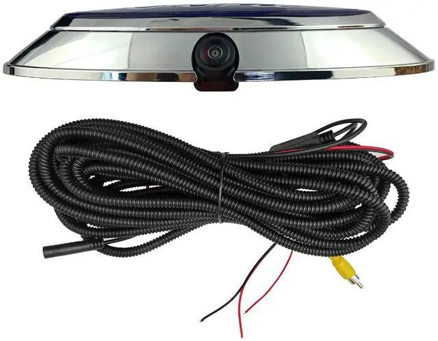 Alt view image 6 of 7 - Aftermarket Emblem Backup Camera with Housing Bezel Kit for Ford Trucks | Fits F150 F250 F350 F450 F550 (2004-2016), HD 700TVL Night Vision, RCA Input Reverse Camera, IP69K Waterproof,AHD Dual