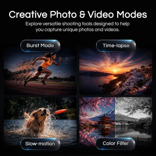 Alt view image 5 of 5 - MNZ3X 72MP 5K Digital Camera, w/24-75mm Optical Zoom Lens (Black) | Capture sharp HD video with an easy-to-use touchscreen and versatile zoom for everyday recording