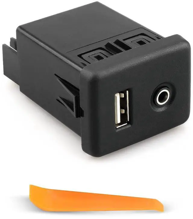 Main image of Jet Black Audio Player and USB Receptacle Interface Module Fit for Chevrolet Cruze GMC Cadillac Buick Model Replace 84333024 with Installation Tools Without Cover