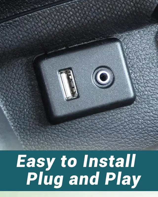 Alt view image 6 of 6 - Jet Black Audio Player and USB Receptacle Interface Module Fit for Chevrolet Cruze GMC Cadillac Buick Model Replace 84333024 with Installation Tools Without Cover