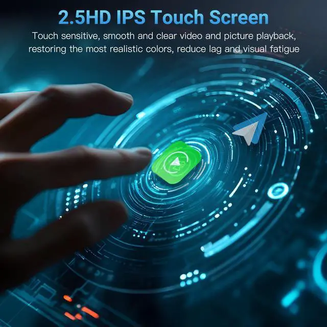 Alt view image 7 of 7 - YT09S IPS Double Din Car Stereo Radio Screen for Apple CarPlay and Android Auto, 9" Double Din Radio with Backup Cam, Siri, SWC, FM/AM, Mirror Link, Navigation, SD Card & USB Playback