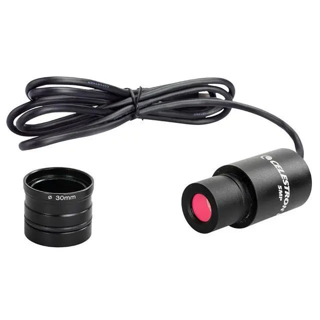 Alt view image 2 of 7 - 5MP Digital Microscope Imager for High-Resolution Imaging | Convert Your Microscope to Digital, 5MP Imaging, Capture Photos & Video, Fits Most Microscopes, USB Powered, Great for Labs