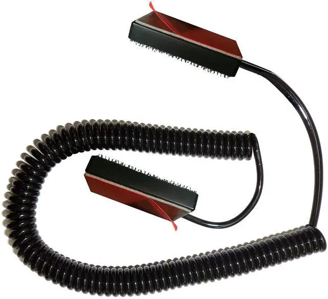 Main image of Universal Coiled Security Cable, 1-Pack | Remote Control Tether, Hook and Loop Fastener Tape, Double-Sided Tape, CBL02
