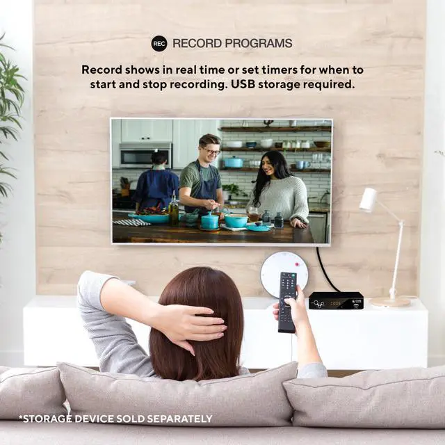 Alt view image 5 of 7 - CTCB105 Over The Air Digital TV Converter & DVR Box