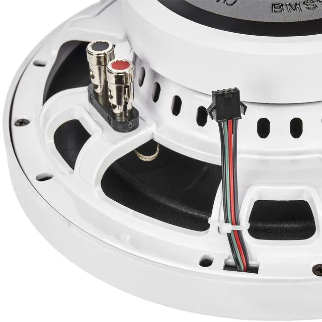 Alt view image 5 of 7 - BMSS10RW 800W Peak (400W RMS) 10" Shallow Marine Subwoofer with Multi-Color LED Lighting for Boats/ATV/UTV/SxS/Powersport