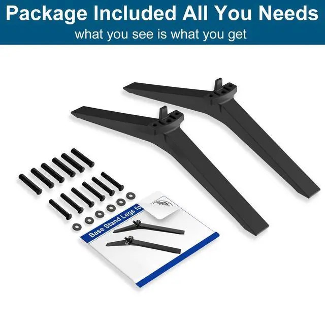 Alt view image 7 of 7 - TV Stand for LG TV Legs Replacement, for 75UQ9000PUD 70UP8070 70UQ7070ZUD 70UQ7590PUB 70UQ8000 75UP8070 75UQ8000 82UP8770 86UP8770 86UQ8000 86UQ7070, Only for LG 70" 75" 82" 86" TV Models We List