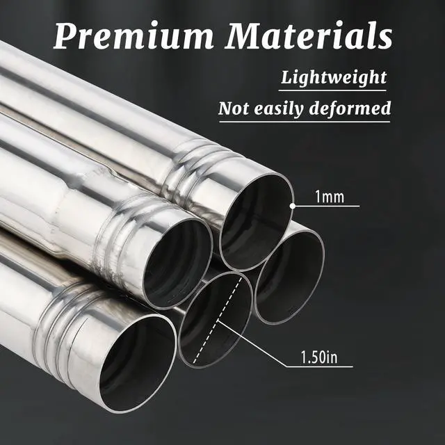 Alt view image 2 of 6 - Standard Starlink 4/4X Pole Mount, 10Ft Gen 3/4 Ground Pole Mount Kit | 1.5" stainless steel pole, 5 threaded sections, 20.4" no-dig spiral anchor, pipe adapter, driving rod, portable, adjustable