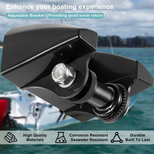 Alt view image 3 of 7 - 010-10272-00 Heavy Duty Transducer Mount Bracket,Transom Mount Bracket Compatible with Garmin Fishfinder,GPSMAP,GSD K00-00118-01
