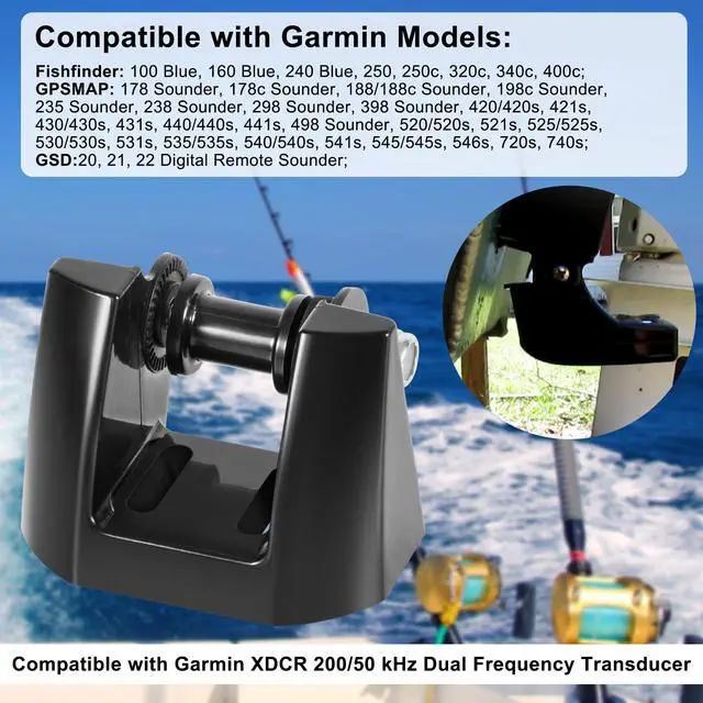 Alt view image 4 of 7 - 010-10272-00 Heavy Duty Transducer Mount Bracket,Transom Mount Bracket Compatible with Garmin Fishfinder,GPSMAP,GSD K00-00118-01