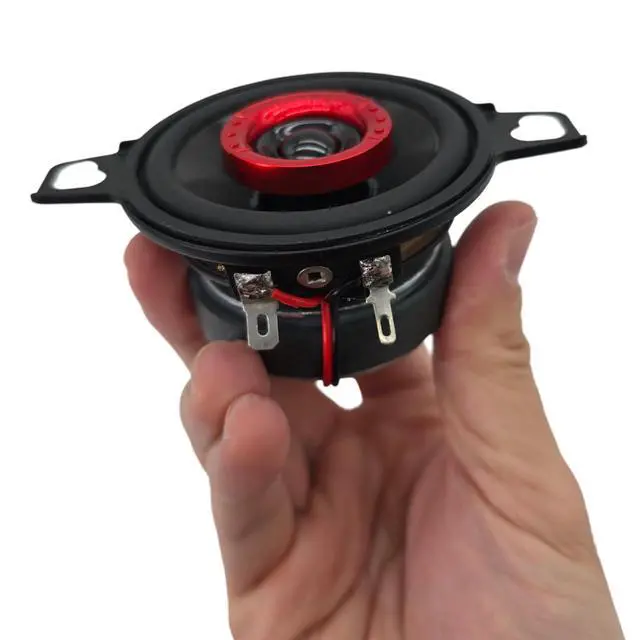 Alt view image 7 of 7 - XK2-106 2.75-Inch Coaxial 2-Way Speaker, 140W Max, 4 Ohms, Black Aluminum Dome Tweeter for Car Audio and Powersports (2 Speakers)