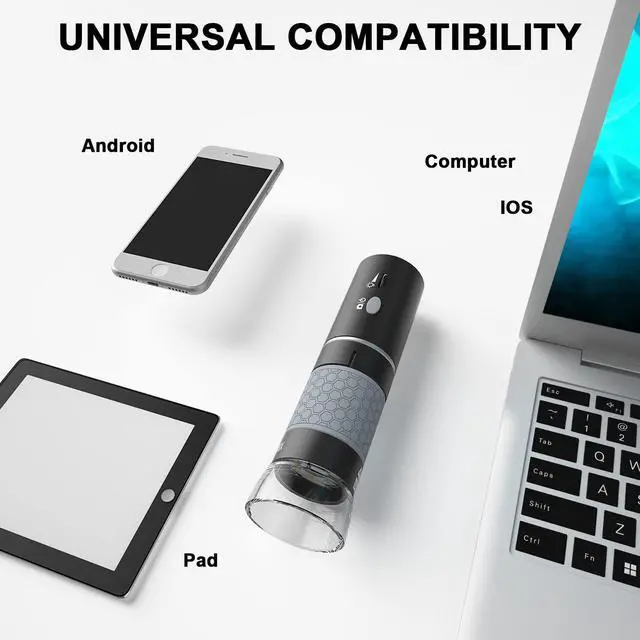 Alt view image 5 of 6 - 4K 3840x2160P Wireless Digital Microscope, Handheld HD USB Inspection Camera Endoscope 50x-1000x Magnification, Compatible with iPhone iPad Android Phone Tablet Windows Mac (with Stand)