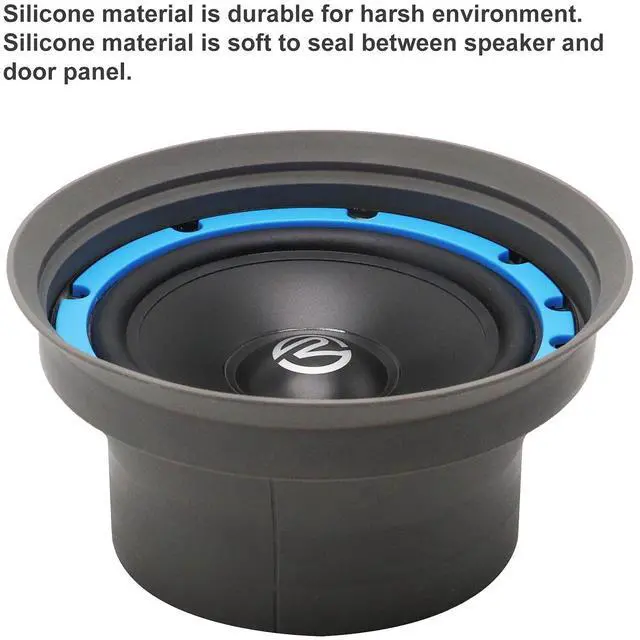 Alt view image 3 of 6 - SPB65K 4 Pack Foldable Silicone 6.5 Car Speaker Baffle Kits | for Sound Quality Improvement and Speaker Protection, Four Pieces