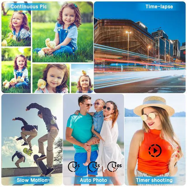 Alt view image 3 of 7 - Video Camera Camcorder UHD 4K 48 MP Vlogging Camera Recorder for YouTube TikTok 3 Inch IPS Screen 18X Zoom Camcorders Camera with Microphone for Kids,Teens,Students,Beginners (Black)
