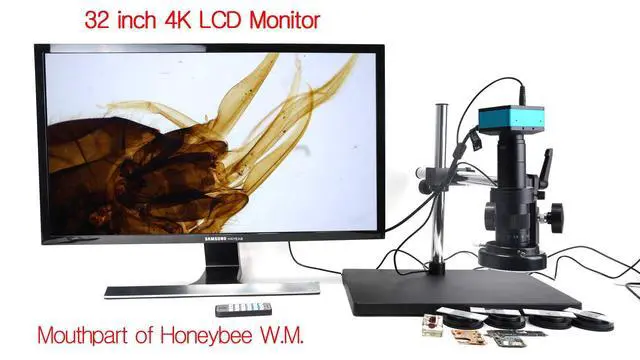 Alt view image 7 of 7 - 4K UDH 2160P 1080P HDMI USB Industrial Microscope Camera for Machine PCB Board CPU Repair SolderingPC Support Windows/Mac/Linux System