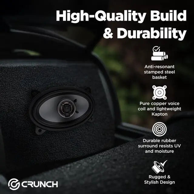 Alt view image 3 of 7 - CS46CX CS Series Speakers (4" x 6", Coaxial, 250 Watts max)