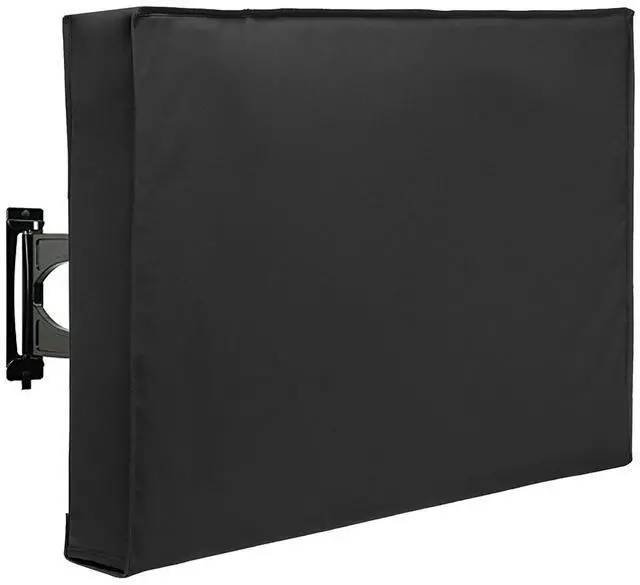 Main image of Outdoor TV Cover Waterproof and Weatherproof, TV Screen Protector for 38-40 inch TV, Fits Most TV Mounts and Stands, with Built-in Remote Pocket for Outside LED LCD Flat Screen TVs, Black