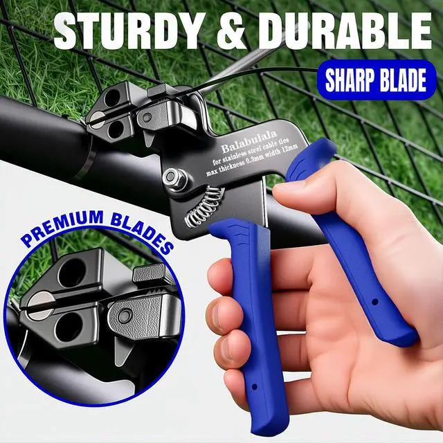 Alt view image 4 of 7 - 155pcs Heavy Duty 304 Stainless Steel Cable Tie Gun Kit | 150pcs(3 Sizes) Black Metal Zip Ties, Self-Locking, UV & Corrosion Resistant, for Fence, Exhaust Wrap, Chicken Coop, Farm Use