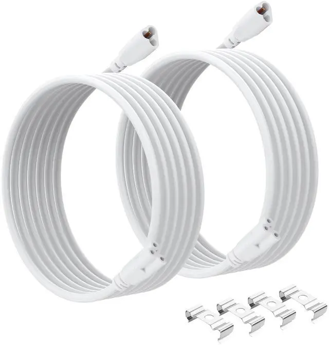 Main image of T5 T8 LED Cable 10FT LED 3Pin Integrated Tube Male to Female Adapter Extension Cord for Integrated Fluorescent Tube Light Bulb Lamp Holder (2 Pack/3M)