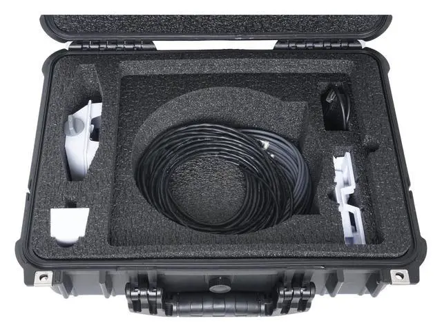 Alt view image 3 of 7 - Waterproof Hard Case Fits Starlink Mini Kit with Dual-Level Foam