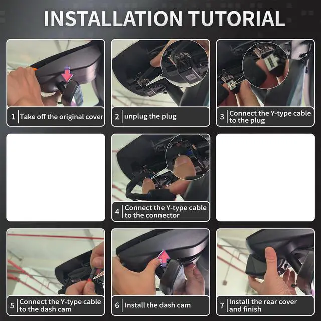 Alt view image 7 of 7 - OEM Style Front & Rear Dash Cam for GMC Sierra 2022-2026 | Front 4K, Rear 1080P, 128GB Card, Hidden Design, Plug&Play, Easy Install, Loop Recording, G-Sensor, Free App