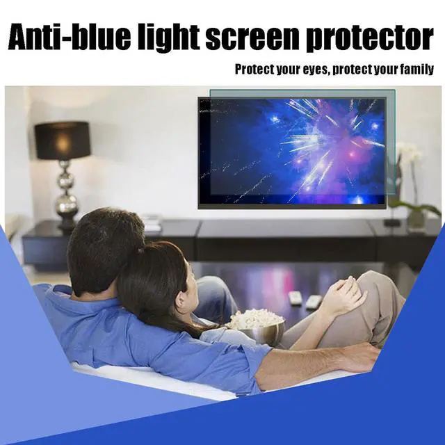 Alt view image 2 of 7 - 75 Inch Anti Glare TV Screen Film, TV Screen Protector Frosted Anti Glare Blue Light Dustproof Scratch Filter Film, New Protect Your Eyes, Reduce Eye Fatigue, 75Inch (1645 * 930mm)