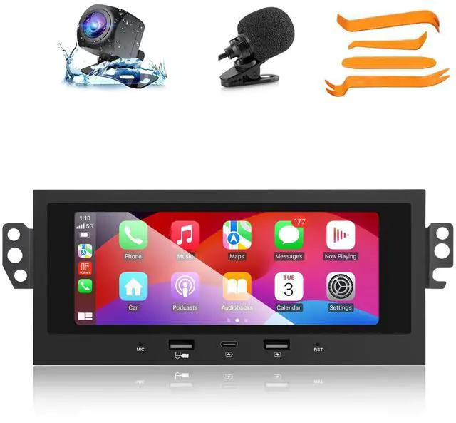Main image of Car Radio for Chevy S10 Blazer Camaro GMC Sonoma(1998-2002) with CarPlay | Stereo For 1990s Older Chevy&GMC, Support Android Auto Bluetooth WiFi, USB Ports /Rearview Camera GPS Navi FM Radio