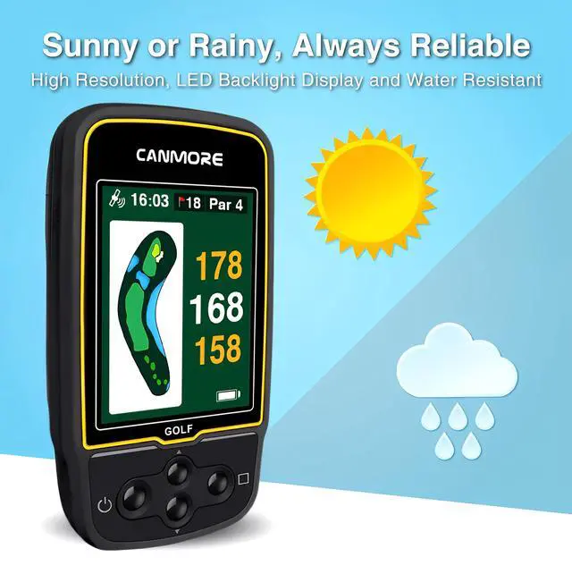 Alt view image 3 of 7 - HG500 Golf GPS - Extra Large Easy-to-Read Color Display, preloaded 41,000 Course map Worldwide Shape of the Green and the Fairway(Black)