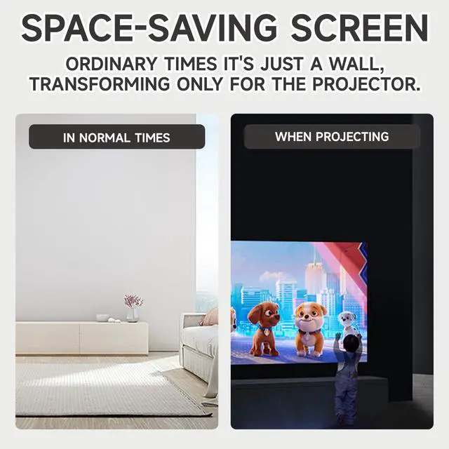 Alt view image 6 of 7 - Projector Screen Paint | Single-Coat Short Throw Projector Screen Paint For Picture Perfect 1080 HD and 4K UHD Clarity | Ideal For At-Home Indoor Use | Digital Theater White - 32 Fl Oz