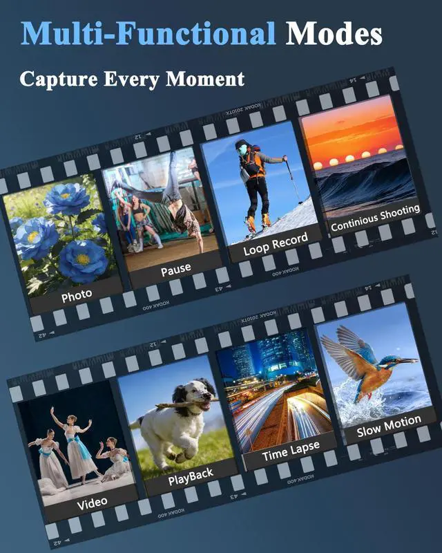 Alt view image 5 of 7 - Camcorder Video Camera 4K 80MP for Vlogging YouTube Webcam | 18X Digital Zoom,IR Night Vision,3.0" IPS Screen,Video Recorder Remote Control,32GB SD Card,Handheld Stabilizer,Microphone