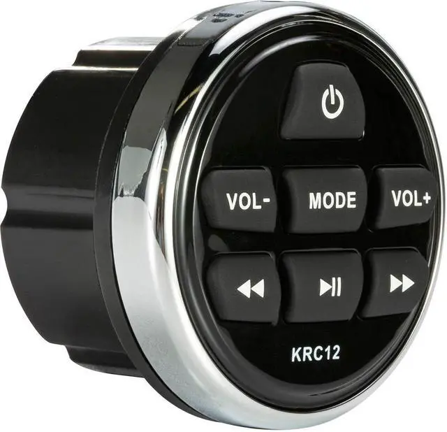 Alt view image 4 of 7 - 46KRC12 Marine Remote Control Commander for The KMC2, KMC3, KMC4 & KMC5 | Wired boat radio commander, helm or dash mount audio adjustment, works with KMC media centers, easy plug-in install