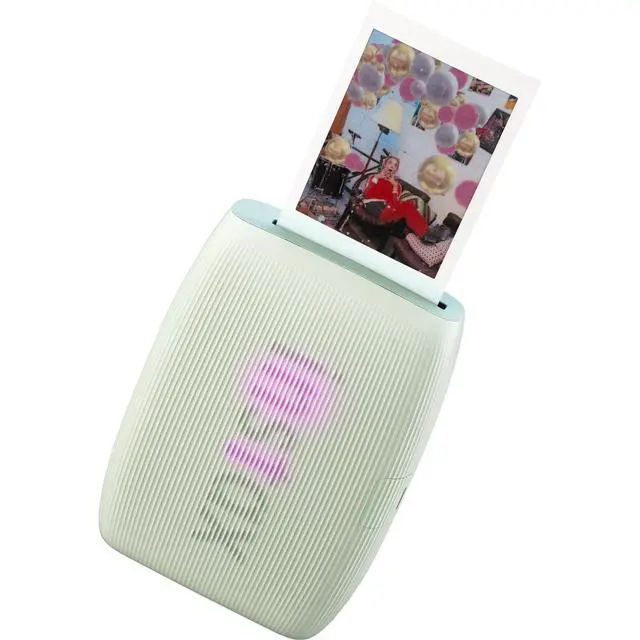 Alt view image 2 of 5 - Bundle with Compatible Fuji Mini Link 3 Smartphone Printer Clay White + Fuji Film Value Pack 20 Sheets Accessories Bundle with Album + 5 Plastic Desk Frames + Paper & Sticker Frames (Sage Green)