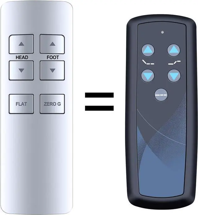 Main image of RF358C Replacement Remote Control for Ease 1.0, for Tempur-Pedic Ease 2.0 Adjustable Beds