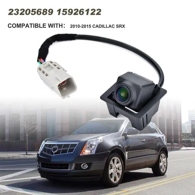 Alt view image 2 of 6 - Backup Camera Compatible with 2010 2011 2012 2013 2014 2015 Cadillac SRX | Replace# 23205689 15926122 20910350 22915398, Rear Parking Assist Camera