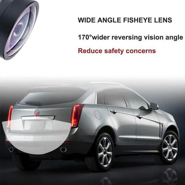 Alt view image 4 of 6 - Backup Camera Compatible with 2010 2011 2012 2013 2014 2015 Cadillac SRX | Replace# 23205689 15926122 20910350 22915398, Rear Parking Assist Camera