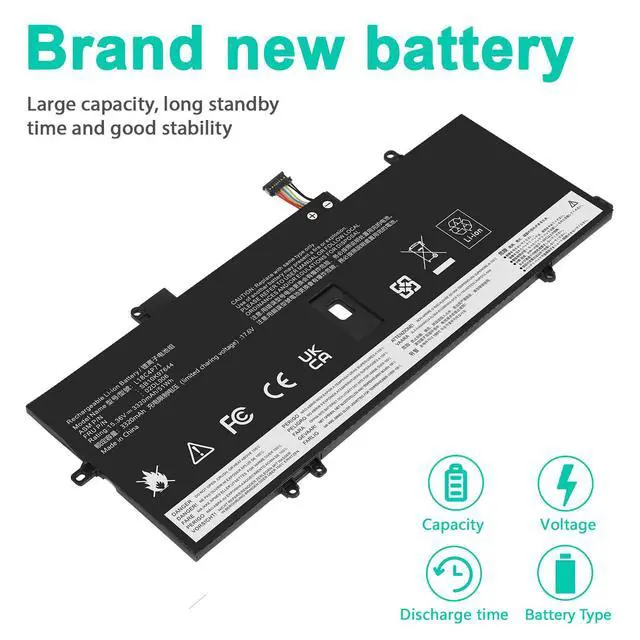 Alt view image 4 of 5 - L18C4P71 Laptop Battery Compatible with Lenovo ThinkPad X1 Yoga 4th Gen / X1 Carbon 7th Gen 2019 8th Gen 2020 Series L18L4P71 L18M4P72 02DL005 02DL006 02DL004 SB10K97643 SB10K97642 SB10K97644