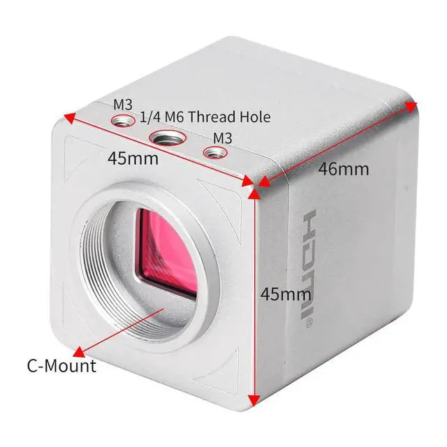 Alt view image 4 of 7 - 4K Digital Microscope Camera with IMX334 Sensor, 41MP, USB Type C, HDMI, Multicolor, 1/125 High Speed Exposure Time for PCB Repair